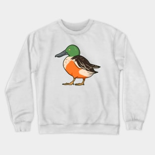 Drawing of a Northern Shoveler Crewneck Sweatshirt